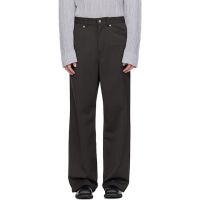 HOPE Brown Loose-Fit Stellar Trousers 261995M191003