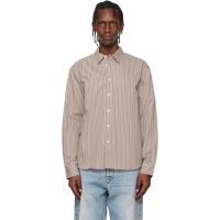 HOPE Brown Relaxed Shirt 261995M192001