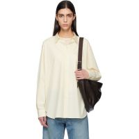 Ssstein Yellow Suvin Cotton Oversized Regular Collar Shirt 261996F109003