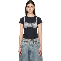VAQUERA Black Bra Baby T-shirt 261999F110001