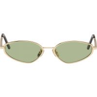 RETROSUPERFUTURE Gold Zyra Sunglasses 262191M134009