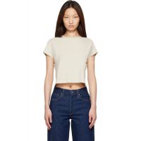 AGOLDE White Adine Shrunken T-shirt 262214F110001