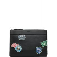 Paul Smith Black Hotel Stickers Document Case 262260M171000