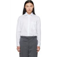 Paul Smith Blue & White Textured Stripe Shirt 262260M192002