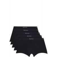 Paul Smith Five-Pack Black Organic Cotton Boxer Briefs 262260M217003