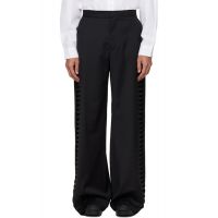 HELIOT EMIL Black Vibraxis Tailoring Trousers 262295M191000