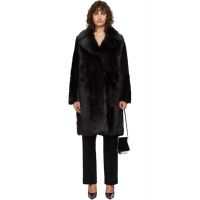 Nour Hammour Brown Evita Shearling Coat 262306F062006