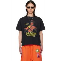 LU'U DAN BRUCE LEE x L?U đ?N Black Athletic T-shirt 262331M213001