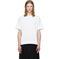 Simone Rocha White Fitted Wire Turnup T-shirt 262405M213001