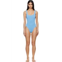 Hunza G Blue Square Neck Swimsuit 262431F103020