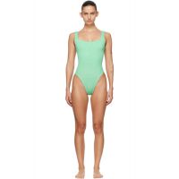 Hunza G Green Square Neck Swimsuit 262431F103023