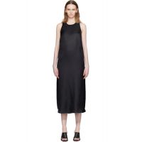 Loulou de Saison Black Paloma Silk Maxi Dress 262473F055001