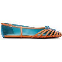 ABRA Blue & Orange Double Shoe Ballerina Flats 262526F118001