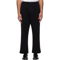 Les Tien Black French Terry Suit Trousers 262548M191000