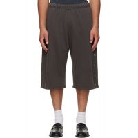 Les Tien Gray Part Snap Shorts 262548M193003