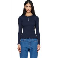 FLORE Navy Jess Longsleeve T-shirt 262924F110022