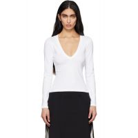FLORE White Dewi Longsleeve T-shirt 262924F110031