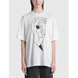 르메르 Lemaire Printed T-shirt With Side Slit 307103