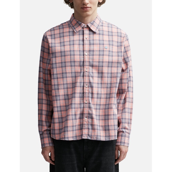 아크네스튜디오 아크네 스튜디오 Acne Studios Flannel Check Button-Up Shirt 917707