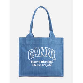 가니 Ganni Large Easy Shopper Denim 915721