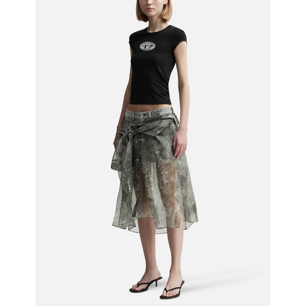 디젤 디젤 Diesel O-Jeany Skirt with Shirt Detail 912373