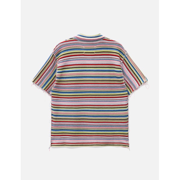 메종마르지엘라 메종마르지엘라 Maison Margiela Stripe Knit Polo Shirt 922195