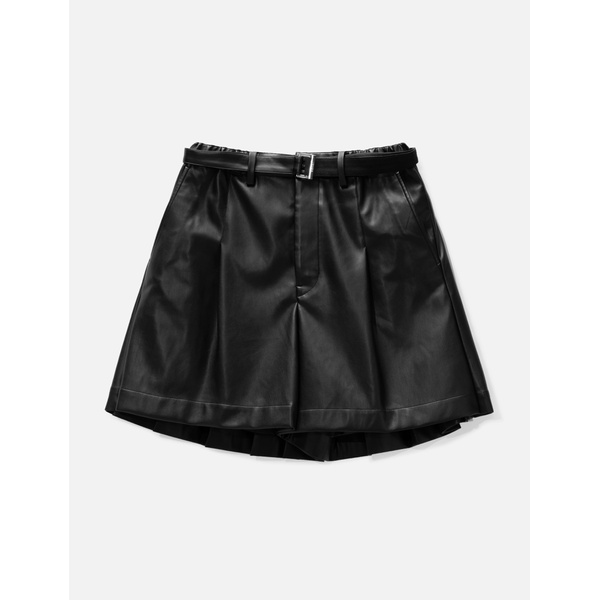  사카이 Sacai Faux Leather Shorts 912216