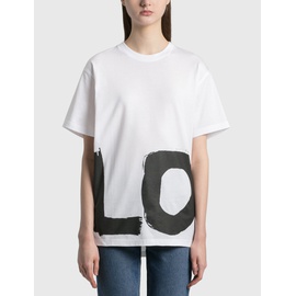버버리 Burberry Love Print Cotton Oversized T-Shirt 284142