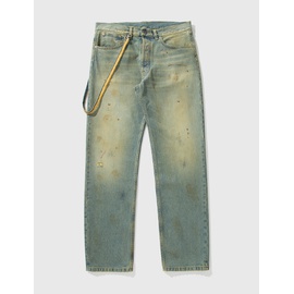 메종마르지엘라 Maison Margiela Distressed Jeans with Strap Pouch 857419