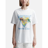 카사블랑카 Casablanca Afro Cubism Tennis Club T-Shirt 913260