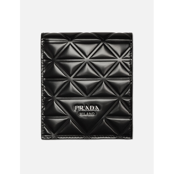 프라다 Prada Brushed Leather Wallet 906296