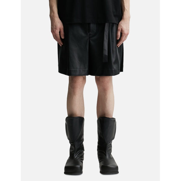  사카이 Sacai Faux Leather Shorts 912216