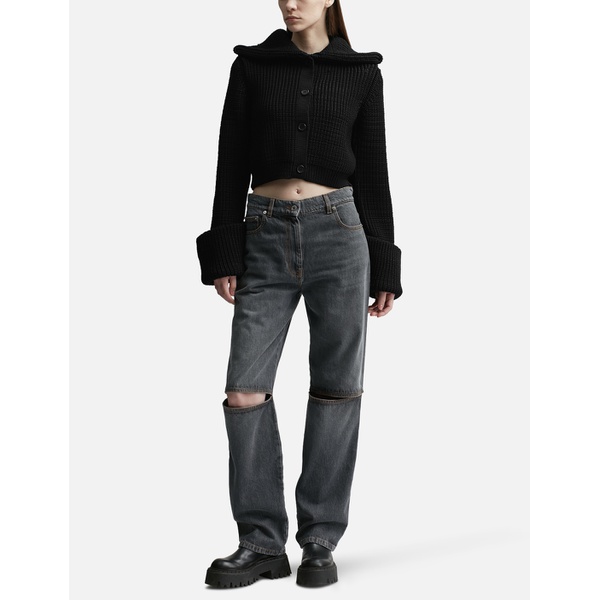  JW 앤더슨 JW Anderson CUT OUT KNEE BOOTCUT JEANS 884231