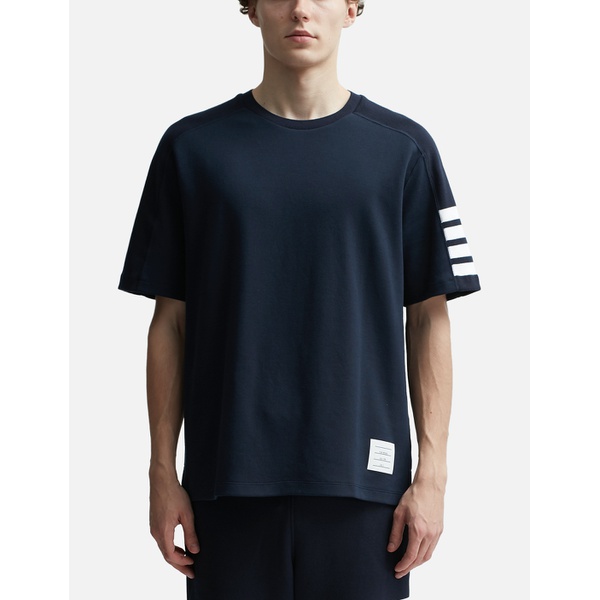 톰브라운 톰브라운 Thom Browne Cotton 4-Bar Short Sleeve Striped T-shirt 916825