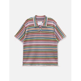 메종마르지엘라 Maison Margiela Stripe Knit Polo Shirt 922195