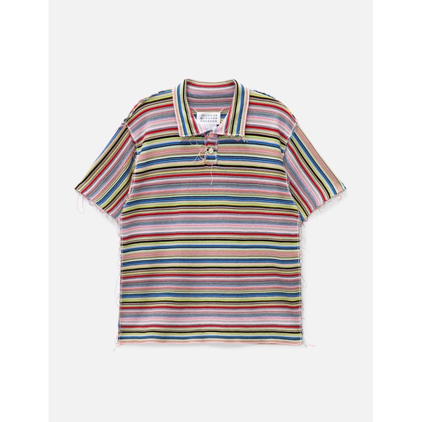 메종마르지엘라 메종마르지엘라 Maison Margiela Stripe Knit Polo Shirt 922195