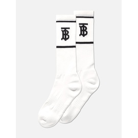 버버리 Burberry Monogram Motif Intarsia Cotton Blend Socks 868097