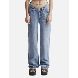 T By 알렉산더 왕 Alexander Wang Nameplate V Front Denim Jeans 918328