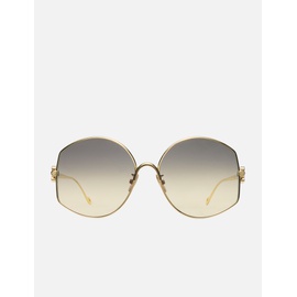 로에베 Loewe Oversized Metal Sunglasses 912823