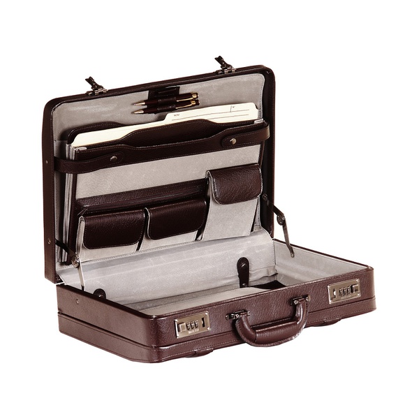  Mancini Mens Business Collection Expandable Attache Case Bag 13389499