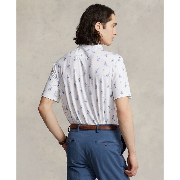 폴로랄프로렌 폴로 랄프 로렌 Polo Ralph Lauren Mens Classic-Fit Printed Mesh Polo Shirt 15107404