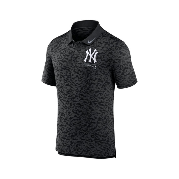 나이키 Nike Mens Black New York Yankees Next Level Polo Shirt 16219686