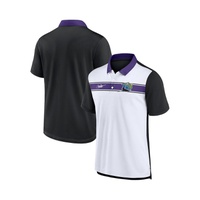 Nike Mens White Black Tampa Bay Rays Rewind Stripe Polo Shirt 16219714