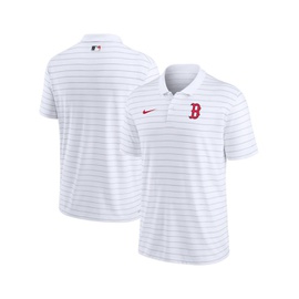 Nike Mens White Boston Red Sox Authentic Collection Victory Striped Performance Polo Shirt 16337318
