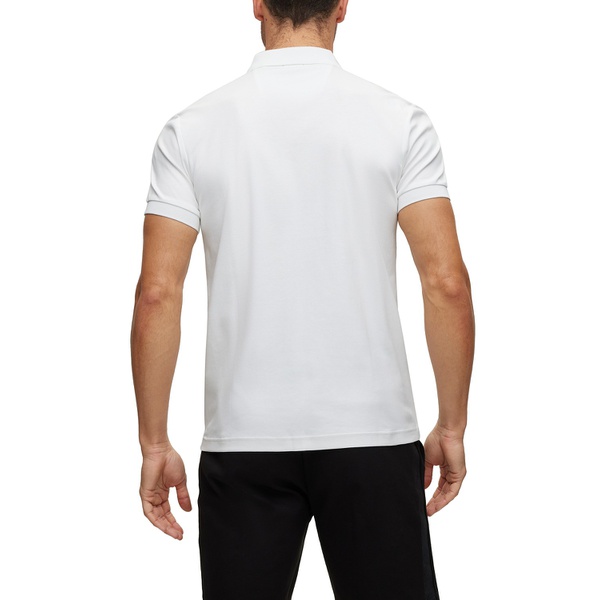 휴고보스 휴고 Hugo Boss Mens Logo Tape Slim-Fit Polo Shirt 16547676
