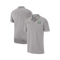 Nike Mens Gray Oregon Ducks 2023 Coaches Performance Polo Shirt 16768823