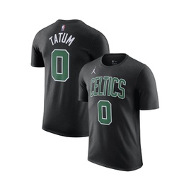 Jordan Mens Jayson Tatum Black Boston Celtics 2022/23 Statement 에디트 Edition Name and Number T-shirt 15021851