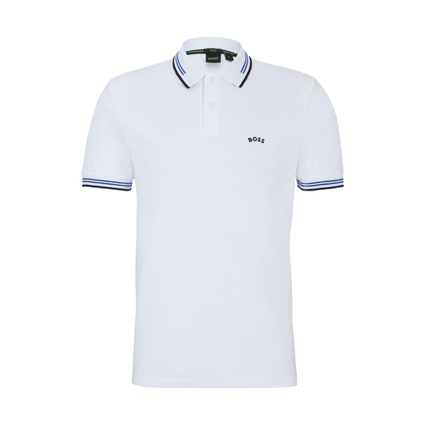 휴고보스 휴고 Hugo Boss Mens Branded Undercollar Slim-Fit Polo Shirt 15662091