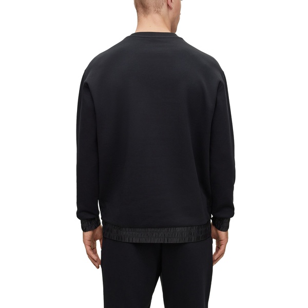 휴고보스 휴고 Hugo Boss Mens Oversized-Fit Logo Patch Sweatshirt 16559545