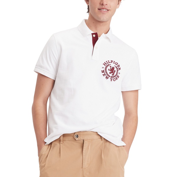 타미힐피거 Tommy Hilfiger Mens Regular-Fit Heritage Logo Embroidered Pique Polo Shirt 16979760